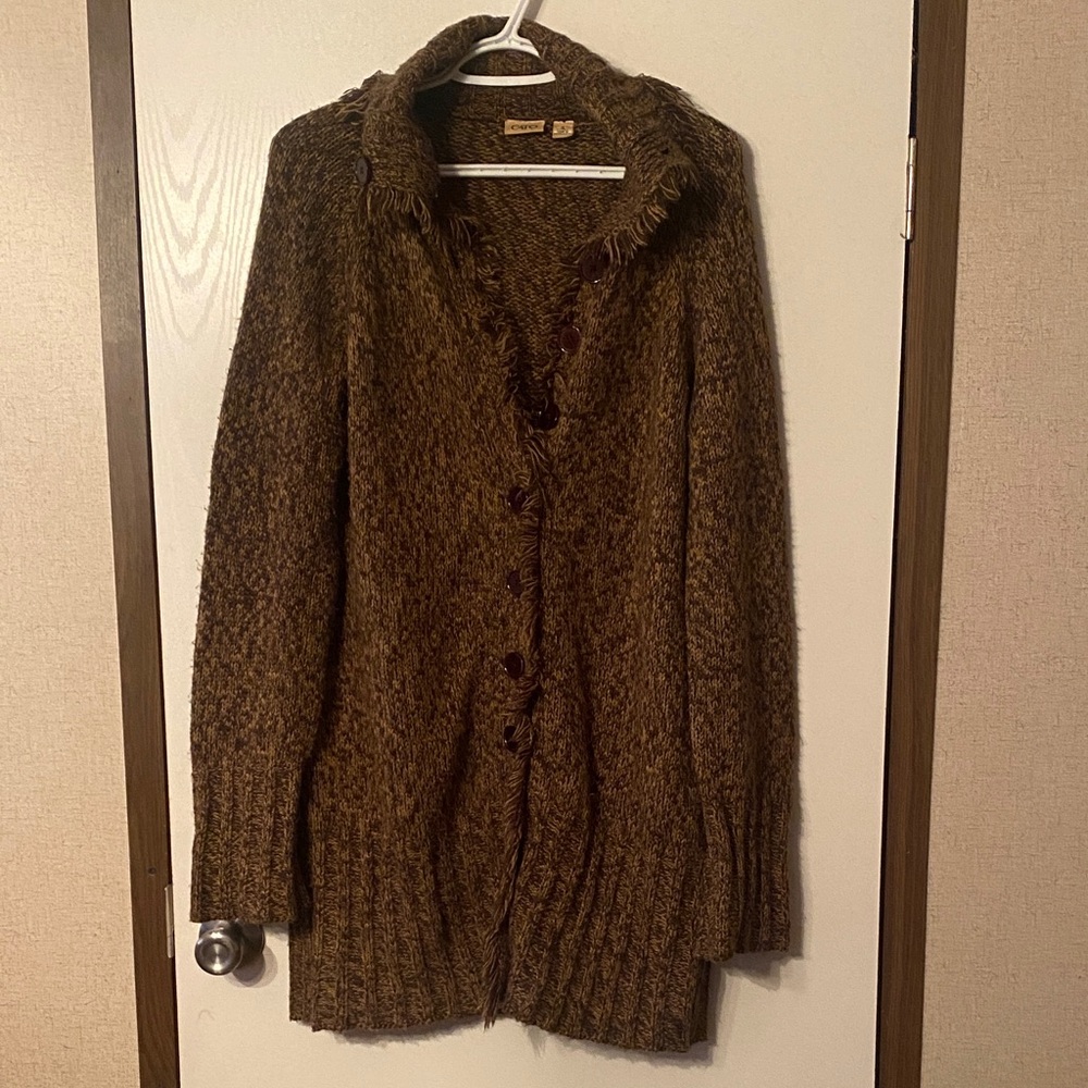 Cato Brown Button-Up Cardigan